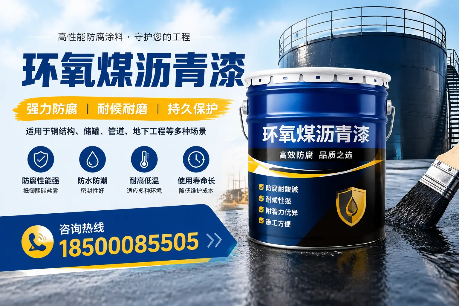 环氧煤沥青漆在工业中的应用,铜陵企业的选择